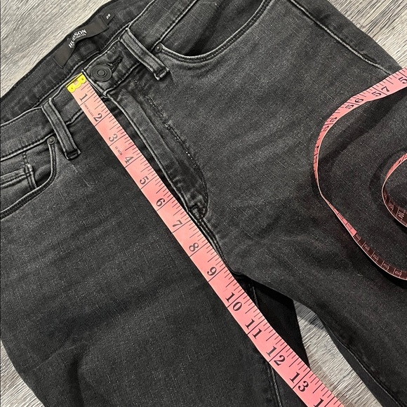 Hudson Barbara High-Rise Super Skinny Supermodel Jean in washed Black - 26 - Picture 9 of 10